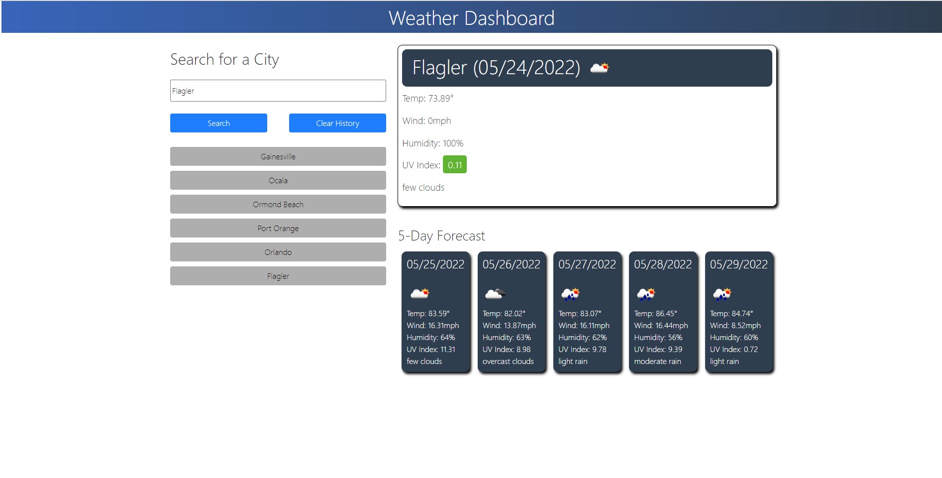weather app screen capture